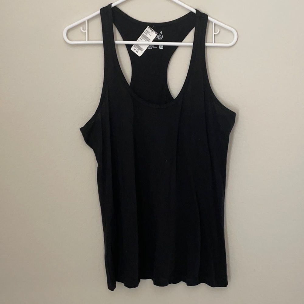 Juniors black racer back tank top from Tillys size extra large